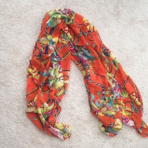 Beautiful silk floral scarf